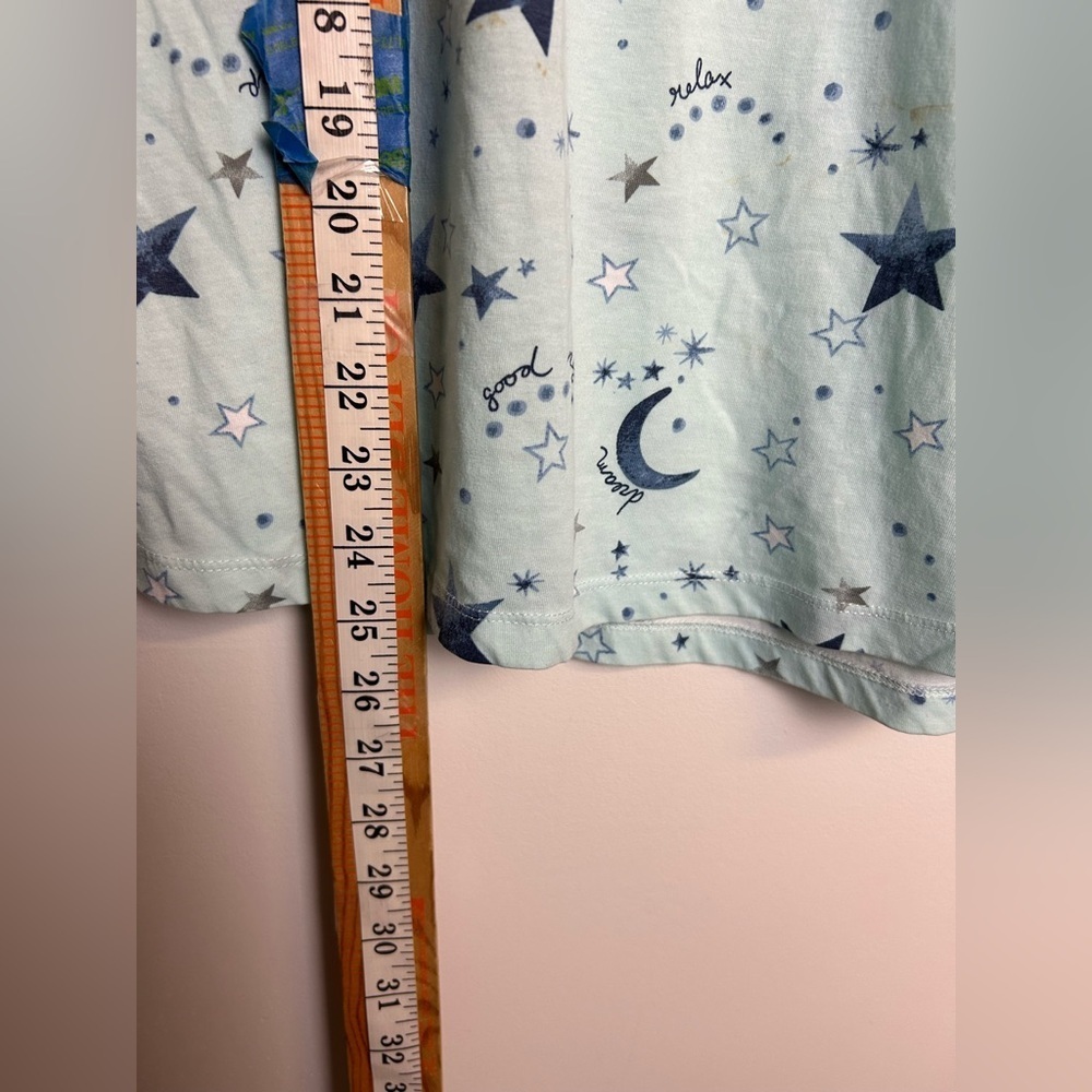 Enjoynight pajama Top Blue Star and Moon Novelty Print Size XL Blue comfortable - Picture 8 of 14